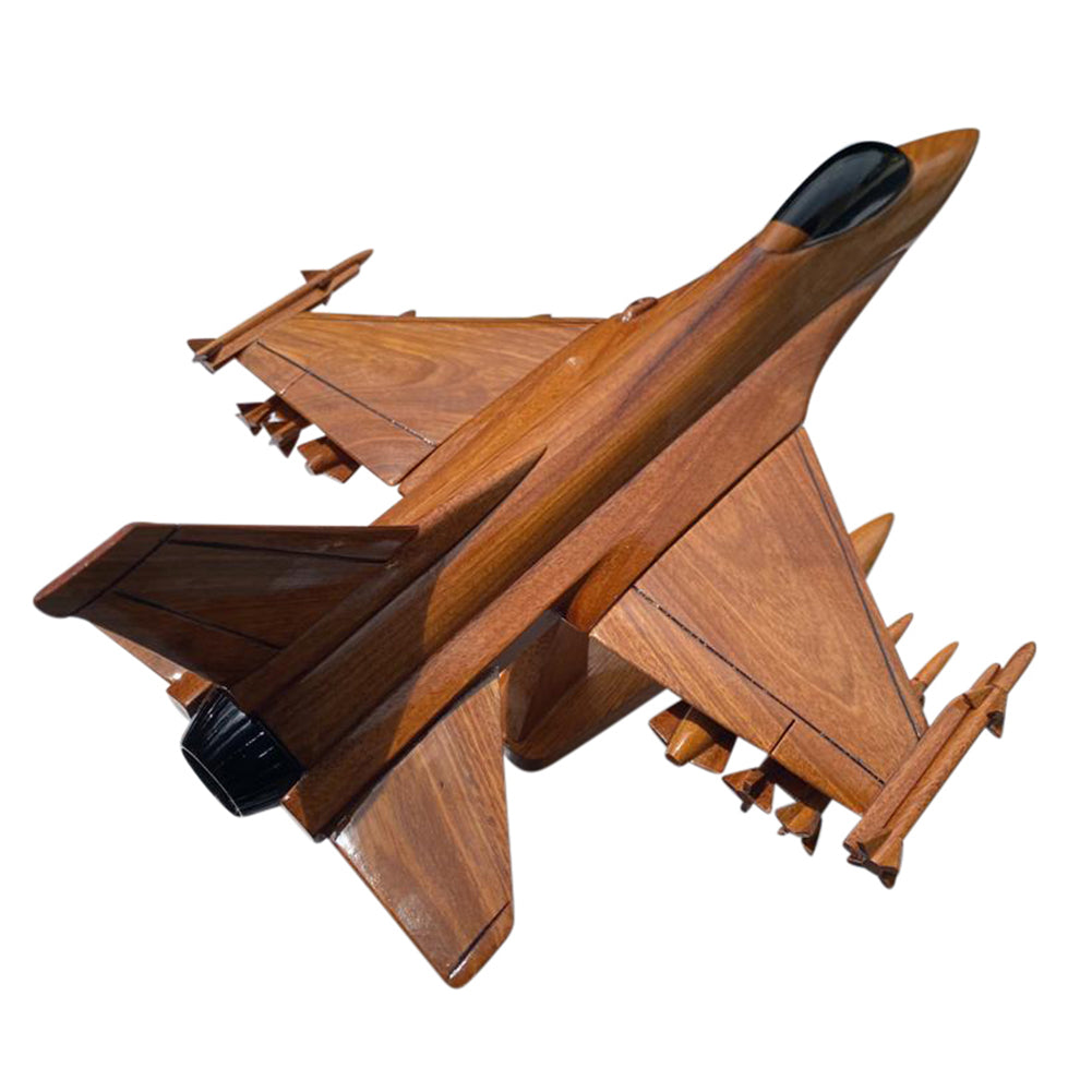 Handcrafted wooden model F-16 Fighting Falcon - 17