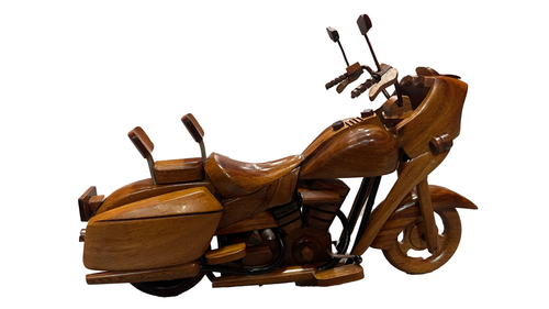 Harley Road Glide CVO Mahogany Wood Desktop Motorcycle Model