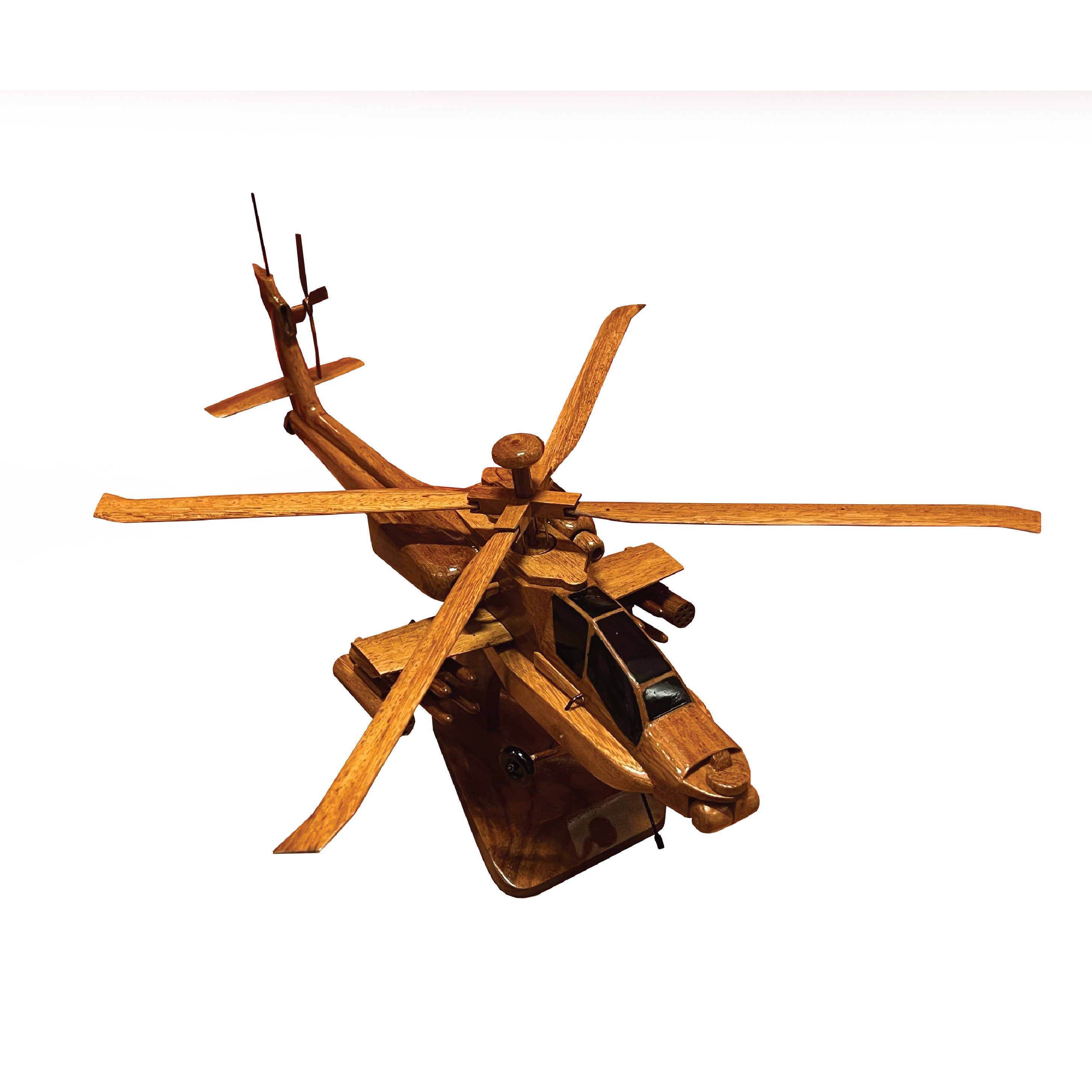 Wooden apache cheap helicopter model