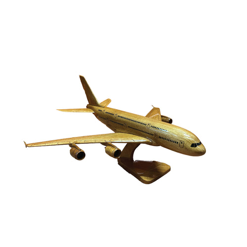 Airbus 380  Mahogany Wood Desktop Model