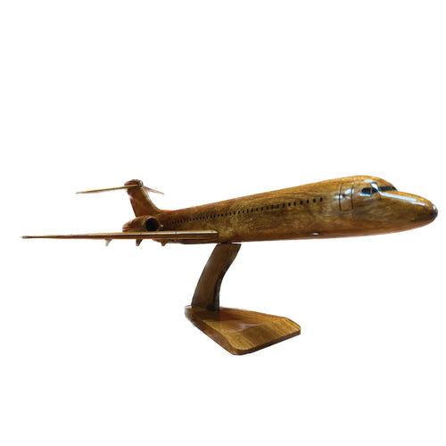 Boeing 717 Mahogany Wood Desktop Airplane Model