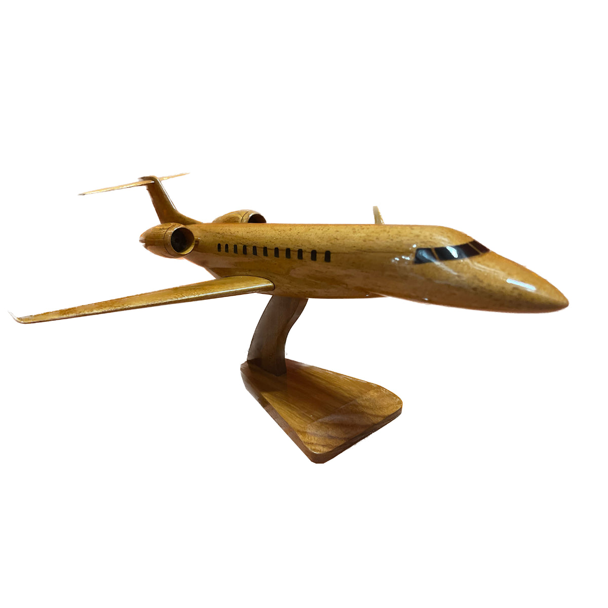 Embraer Legacy 650 Mahogany Wood Desktop Airplane Model – Tesaut Models