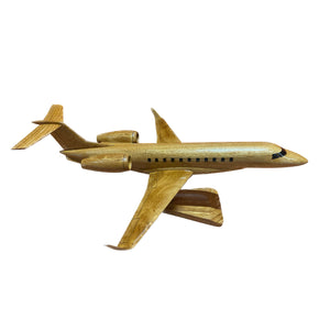 Embraer Legacy 650 Mahogany Wood Desktop Airplane Model