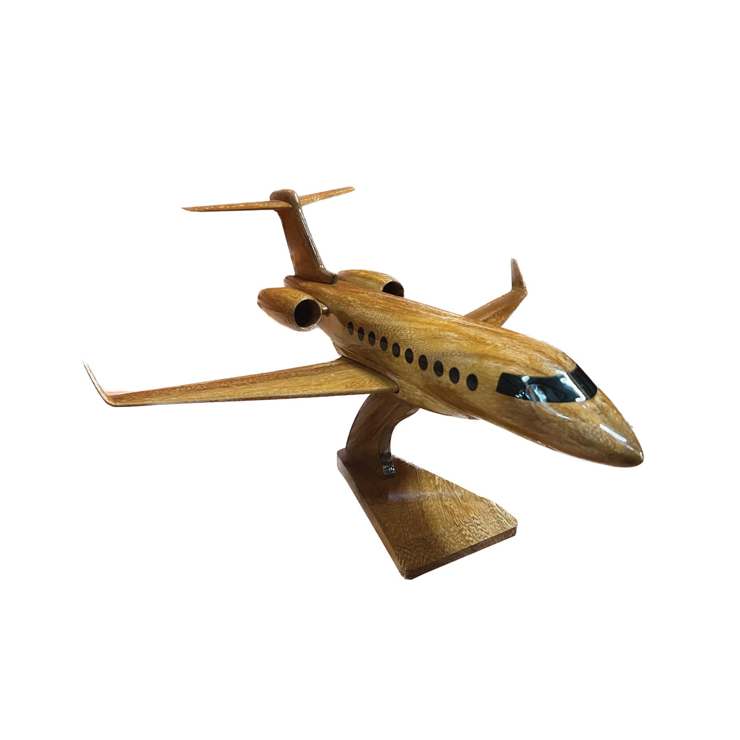 Gulfstream 280 Mahogany Wood Desktop Airplanes Model