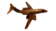 Load image into Gallery viewer, Hawker 800 Mahogany Wood Desktop Airplane Model