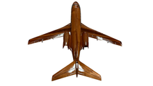 Load image into Gallery viewer, Hawker 800 Mahogany Wood Desktop Airplane Model