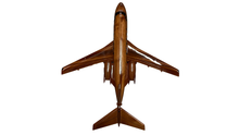 Load image into Gallery viewer, Hawker 800 Mahogany Wood Desktop Airplane Model