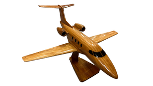 Embraer Phenom EV 100 Mahogany Wood Desktop Airplane Model