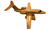 Load image into Gallery viewer, Embraer Phenom EV 100 Mahogany Wood Desktop Airplane Model