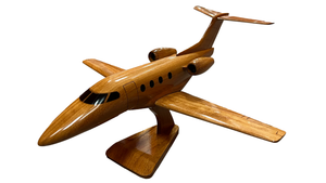 Embraer Phenom EV 100 Mahogany Wood Desktop Airplane Model