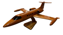 Load image into Gallery viewer, Learjet  35 Mahogany Wood Desktop Airplanes Model