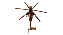 Load image into Gallery viewer, CH54 Tarhe Mahogany Wood Desktop Helicopter Model