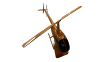 Load image into Gallery viewer, Robinson 44 Mahogany Wood Desktop Helicopters Model