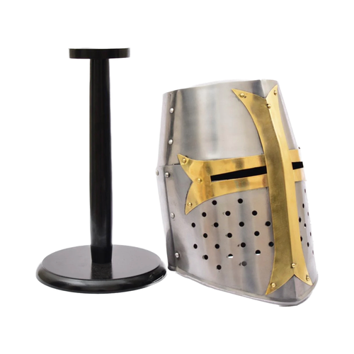 Medieval Knight Templar Helmet Crusader Costume Armor Helmet Collectible Gift