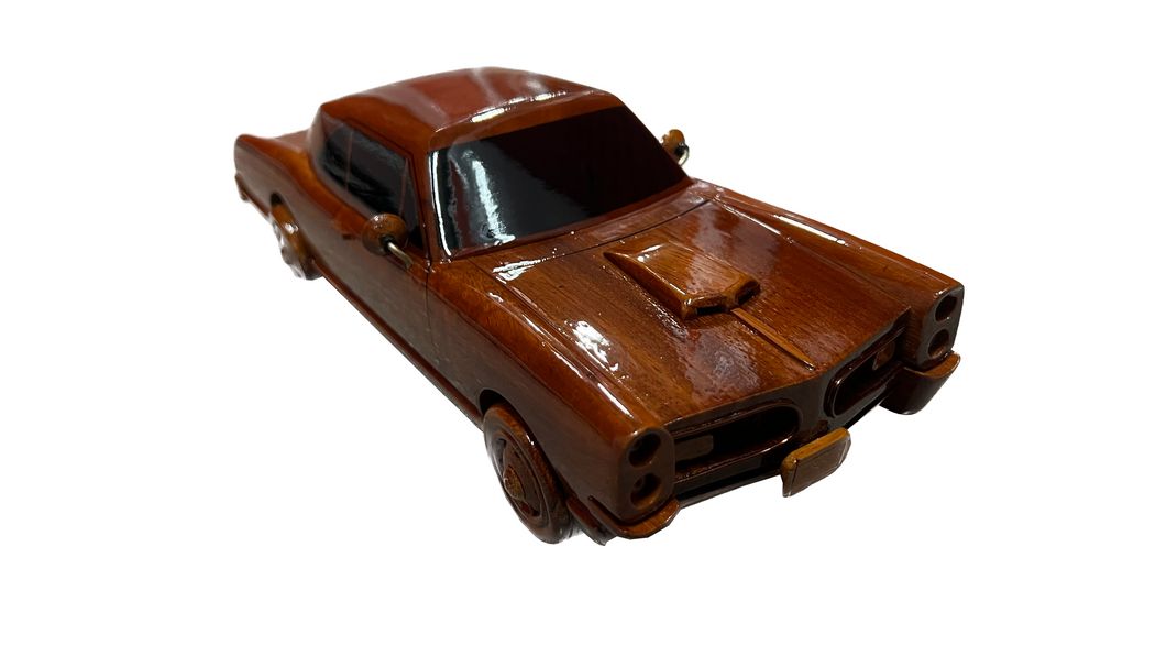 Pontiac GTO 1960 Mahogany Wood Cars & trucks Desktop Model