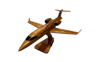 Load image into Gallery viewer, Lear45  Mahogany Wood Desktop Airplane Model