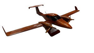 Diamond DA42 Mahogany Wood Desktop Airplane Model