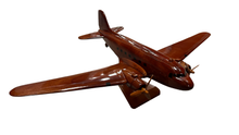 Load image into Gallery viewer, DC3 Dakota Mahogany Wood Desktop Airplane Model