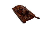 Load image into Gallery viewer, M48 Patton Tank Mahogany Wood Desktop Tank  Model