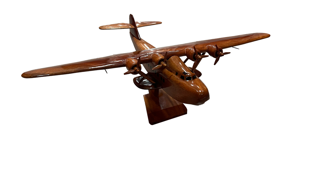 M-130 China Clipper Mahogany Wood Desktop Airplane Model