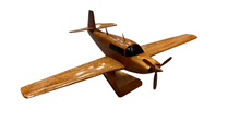 Load image into Gallery viewer, Mooney M20 Mahogany Wood Desktop Airplane Model