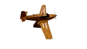 Mooney M20 Mahogany Wood Desktop Airplane Model