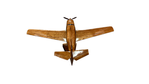 Mooney M20 Mahogany Wood Desktop Airplane Model