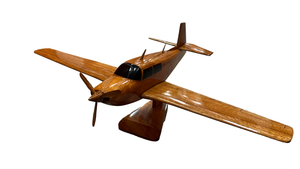 Mooney M20 Mahogany Wood Desktop Airplane Model