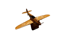 P40 Warhawk Mahogany Wood Desktop Airplane Model