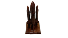 Load image into Gallery viewer, Space Shuttle Mahogany wood desktop Airplane  model.
