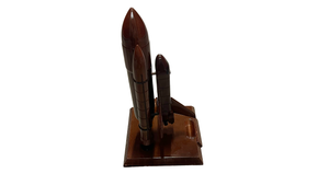 Space Shuttle Mahogany wood desktop Airplane  model.
