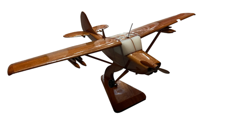 L19 Birddog Mahogany Wood Desktop Airplane Model