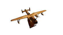 Load image into Gallery viewer, PBM Mariner Mahogany Wood Desktop Airplane Model