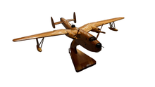 Load image into Gallery viewer, PBM Mariner Mahogany Wood Desktop Airplane Model