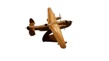 Load image into Gallery viewer, PBM Mariner Mahogany Wood Desktop Airplane Model