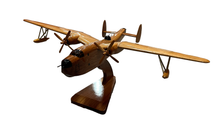 Load image into Gallery viewer, PBM Mariner Mahogany Wood Desktop Airplane Model