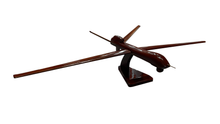 Load image into Gallery viewer, Predator B Mahogany Wood Desktop Airplane Model