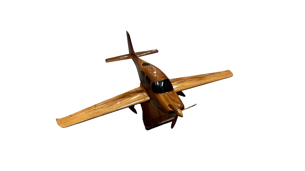 Cirrus SR20/SR22 Mahogany Wood Desktop Airplane Model