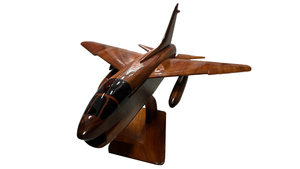 A7 Corsair Mahogany Wood Desktop Airplane Model