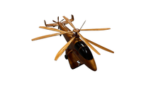 Load image into Gallery viewer, S97 Sikorsky Raider Mahogany Wood Desktop Helicopter Model