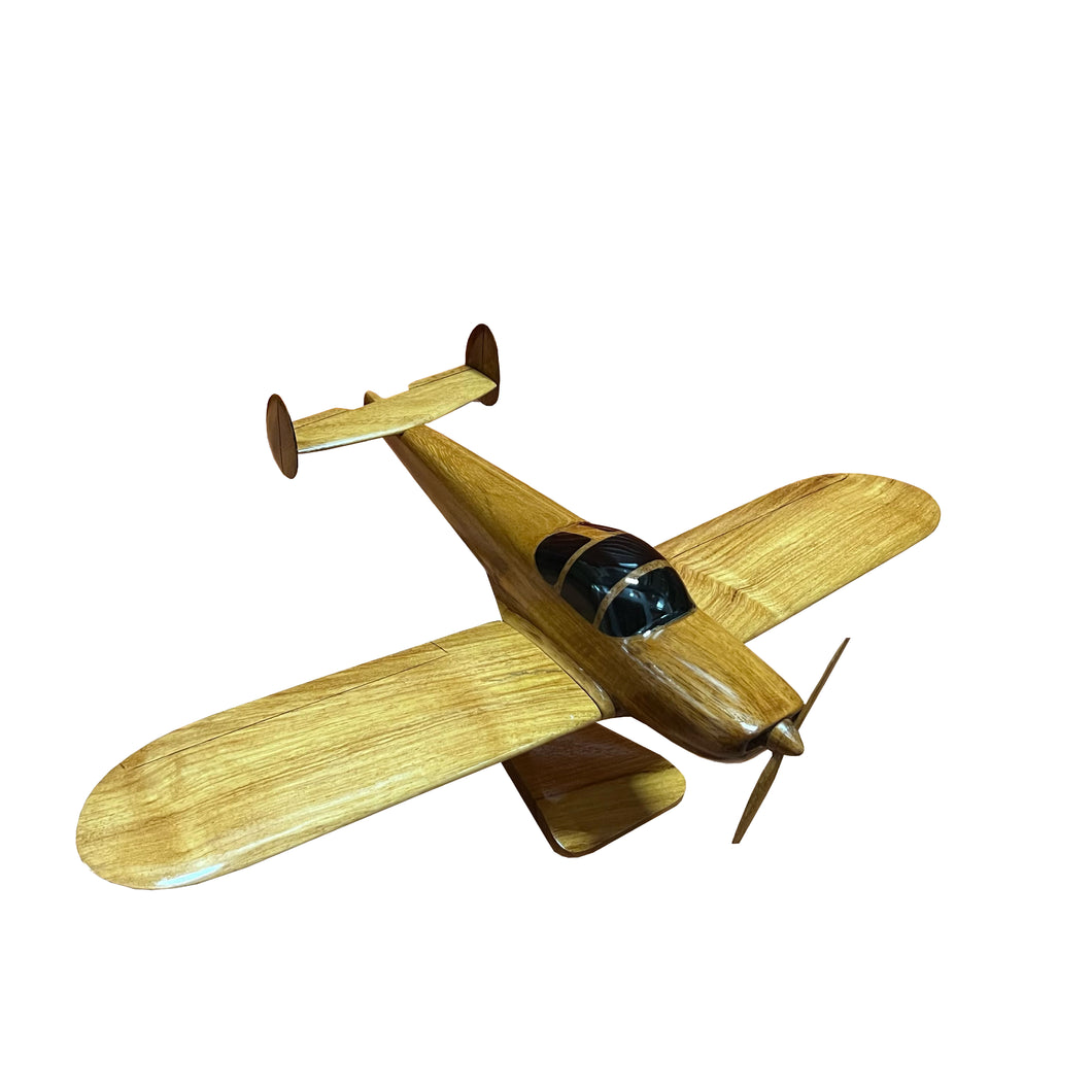 Ercoupe 415C Mahogany Wood Desktop Airplane Model