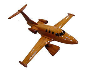 Eclipse 500 Mahogany Wood Desktop Airplane Model