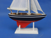 Load image into Gallery viewer, Wooden American Sailer Model Sailboat Decoration 9&quot;&quot;