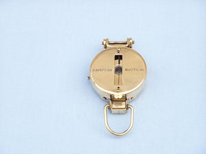 Solid Brass Military Compass 4"