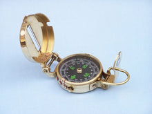 Load image into Gallery viewer, Solid Brass Military Compass 4&quot;