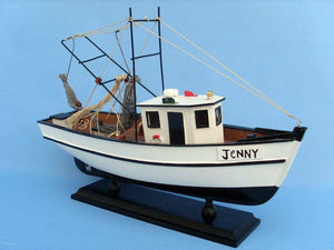 Wooden Forrest Gump - Jenny Model Shrimp Boat 16"