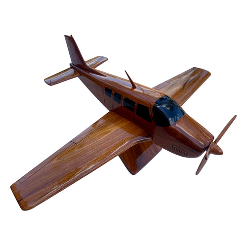 A36 Bonanza Mahogany Wood Desktop Airplane Model