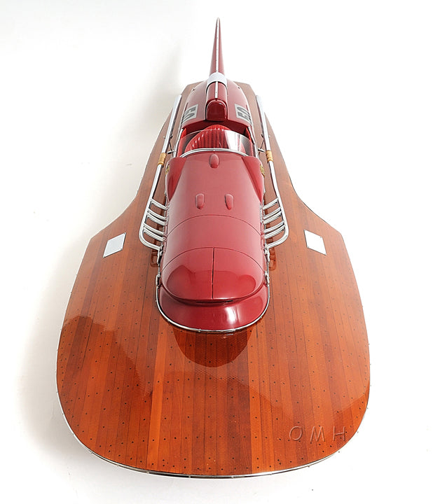 A Hand Made Ferrari Hydroplane Boat Model