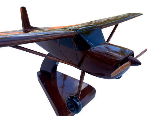 Cessna 150 Tailwheel Mahogany Wood Desktop Airplanes Model.