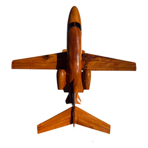 Cessna Citation Mustang Mahogany Wood Desktop Airplane Model